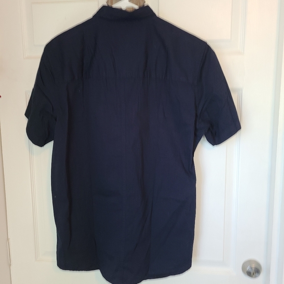 Livergy Men's Short Sleeve Work Shirt, Size: Large Color: Navy Blue - Picture 9 of 9